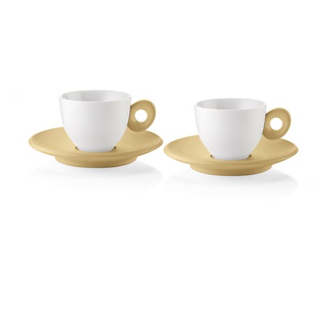 set 2 tazzine caffe everyday giallo senape intenso